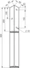 A technical drawing with dimensions of a metal corner bracket. Náhľad obrázku produktu