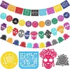 HOWAF 42 Ft Halloween Dia De Los Muertos Felt Banner Mexico Náhled obrázku produktu 1