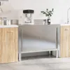 Küchen-Arbeitstisch mit Schiebetüren Edelstahl Produktbild-Vorschau 3