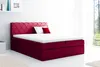 Boxspringbett Schlafzimmerbett GRETA 200x200cm Stoff Rot Produktbild-Vorschau 1