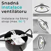 Noaton® 16050B Atria, stropní ventilátor s osvětlením, LED Náhled obrázku produktu 7