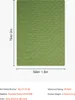 A green camping blanket with dimensions shown. Anteprima dell’immagine prodotto