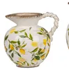 Krug Vase Blumenvase  in Vintage-Optik 21x19cm aus Keramik Produktbild-Vorschau 2