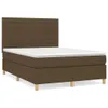 Boxspringbett mit Matratze Dunkelbraun 140x190 cm Stoff Produktbild-Vorschau 1