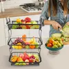 3 Etagen Metall Obstkorb mit 2 Produktbild-Vorschau 2
