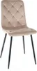 Jerry Velvet Stuhl Dunkelbeige Samtstoff Produktbild-Vorschau 1