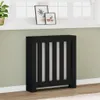 vidaXL Obloženie radiátora čierne 78x20x82 cm materiál na Náhľad obrázku produktu 2