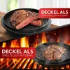 BBQ Dutch Oven Set [7L] – Eingebrannter Feuertopf aus Produktbild-Vorschau 4