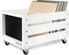 Navaris Holz Schallplatten Kiste mit Kreidetafel - mit Produktbild-Vorschau 1