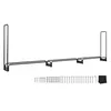 A black metal firewood rack with included hardware and a cover, displayed on a white background. Voir les images du produit