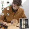 Professionelles Holzmeißel-Set 12-tlg. mit Schlagkopf, für Produktbild-Vorschau 6
