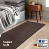 Teppichläufer Dynasty edler Velours Bettvorleger Schlamm Produktbild-Vorschau 1