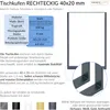 2X TISCHKUFEN | Gestell | (B40 x H42 cm, Schwarz) Schwarz, Produktbild-Vorschau 4