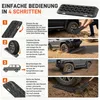 ROSEJANE 2er Set Traktionsmatten für Auto, Anfahrhilfe Produktbild-Vorschau 7