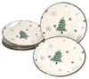 lot de 6 assiettes à gâteaux Arbre de Noël Assiettes à Voir les images du produit 2