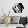 DEQORI Glasbild Echtglas 55x48 cm 'Schattenspiel' Wandbild Produktbild-Vorschau 2