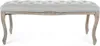 Bank Mathilde 110 x 36 x 47 cm Birkenholz und Stoff Grau Produktbild-Vorschau 1