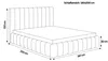 Besilio Möbel - Doppelbett 180x200 Tina Slim - Polsterbett, Produktbild-Vorschau 7