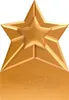 A golden star trophy with the words "DRESS TO IMPRESS" embossed on its base. Voir les images du produit
