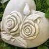 Grabherz Rosen Gedenkstein Grabschmuck Grabdeko Trauerherz Produktbild-Vorschau 3