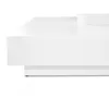 A close-up, side view of a modern white coffee table against a white background. Náhľad obrázku produktu