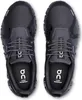 A top-down view of a pair of black waterproof running shoes. Produktbild-Vorschau