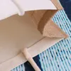 Brązowo-biała torba jutowa 320×210×130 mm – ekologiczna Podgląd zdjęcia produktu 3
