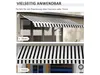 Outdoor manuelle Gelenkarmmarkise Markise 395cm mit Produktbild-Vorschau 11
