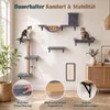 KOMFOTTEU 5 in 1 Katzen Kletterwand, Katzenwandmöbel Set Produktbild-Vorschau 6