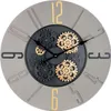 Casablanca Wanduhr, rund, Zahnradmotiv, Metall, grau, , L. Anteprima dell’immagine prodotto 1