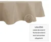 Tischdecke oval beige natur 135x180 cm Leinenoptik Produktbild-Vorschau 3