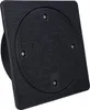 A black square manhole cover with a circular inset and textured surface. Náhľad obrázku produktu