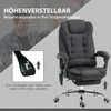 Vinsetto Bürostuhl mit Massagefunktion, PC-Stuhl mit Liege- Produktbild-Vorschau 6