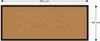 Bacheca in sughero 100x40 cm cornice in legno NERA Anteprima dell’immagine prodotto 5