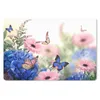 MuchoWow® Mauspad Mousepad Schmetterlinge - Blumen - Produktbild-Vorschau 1
