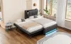 Letto imbottito 90x200 cm con letto estraibile regolabile Anteprima dell’immagine prodotto 14