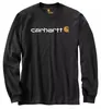 CARHARTT Bekleidung Carhartt Long-Sleeve Logo schwarz Black Produktbild-Vorschau 1