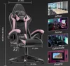 Chaise de jeu ergonomique - Coussin lombaire + appui-tête - Voir les images du produit 3