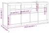 vidaXL Sideboard mit LED-Leuchten Grau Sonoma 142,5x37x67 Produktbild-Vorschau 7