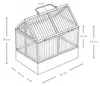 Mini skleník s kovovým rámem KALA, 30 x 26 x 18 cm Náhled obrázku produktu 8