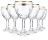 6x Grimbergen Glas 0,5l Pokal Kelch Phoenix Kontur Goldrand Produktbild-Vorschau 8