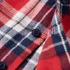Kinderhemd Karomuster Rot und Marineblau 104 Produktbild-Vorschau 6