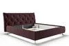 KAWOLA Bett ANNY Polsterbett Kopfteil niedrig Velvet purple Produktbild-Vorschau 5