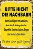 vianmo Holzschild 18x12 cm lustig Bitte nicht Nachbarn Produktbild-Vorschau 1