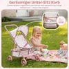 Puppenbuggy klappbar – leichter Puppenwagen mit EVA-Rädern Produktbild-Vorschau 5