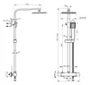Duschsystem mit Thermostat 38℃ Duscharmatur Chrom Produktbild-Vorschau 5