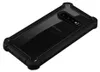 A black protective phone case with a transparent back is shown from a diagonal angle on a white background. Anteprima dell’immagine prodotto