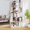 vidaXL Regál na knihy / Room Divider White 80x25x163,5 cm Náhľad obrázku produktu 2