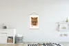 MuchoWow® Textilposter Leopard - Kopf - Weiß 60x90 cm mit Produktbild-Vorschau 2