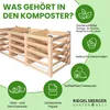 Moderner Komposter aus Lärchenholz Massivholz Produktbild-Vorschau 4
